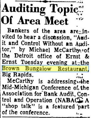 Brown Bungalow - October 1966 (newer photo)